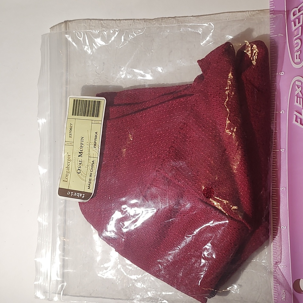 Longaberger Oval Muffin Liner NIP Paprika